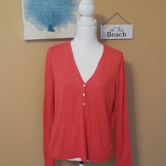 Red Victoria Secret Henly Top - Picture 1 of 4